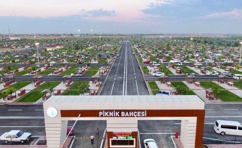 Konya'da asfaltlı 'Piknik Baçesi' açıldı