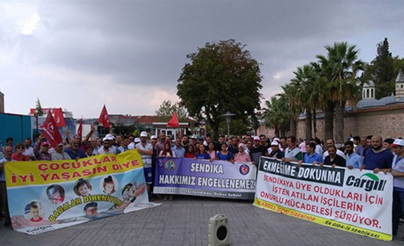 İşçiler ekmek parasının Cargill kotanın derdinde
