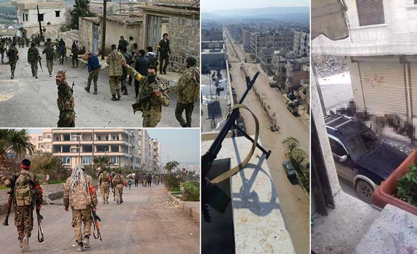TSK Afrin'de cihatçılarla birleşmeyen örgütleri vuruyor