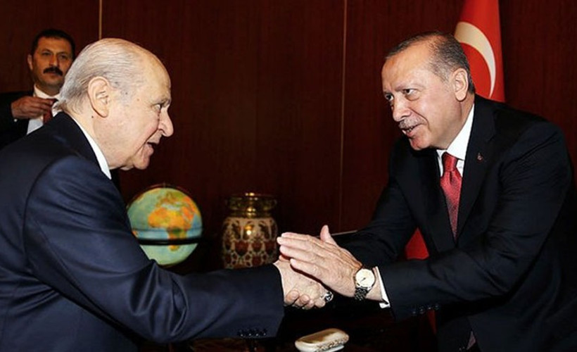 Saray’da Erdoğan ve Bahçeli görüşmesi