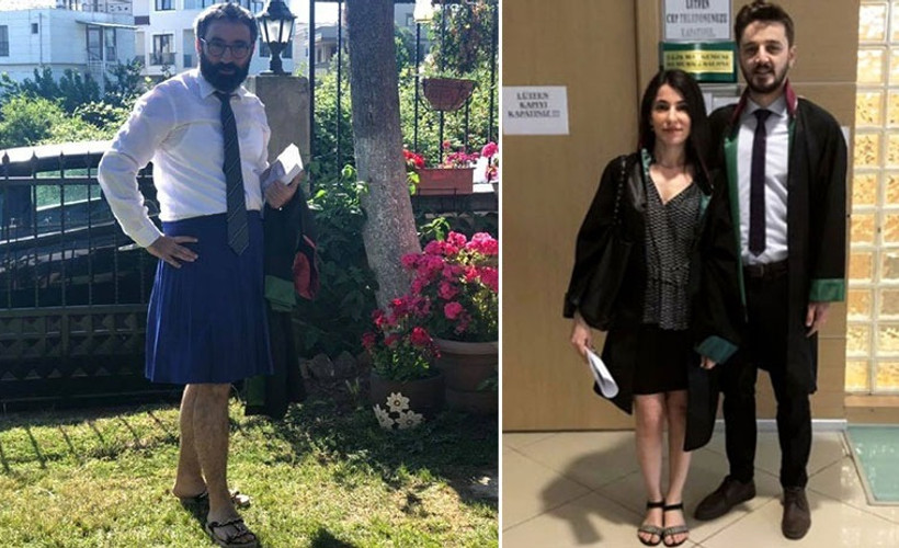 Etek boyuna tutanak tutturan hakime etekli protesto