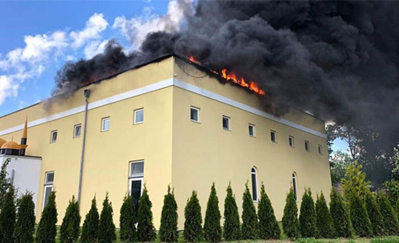Kopenhag'daki Fetih Camii'nde yangın