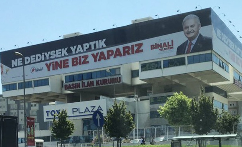 Devlet kurumunda Binali Yıldırım propagandası