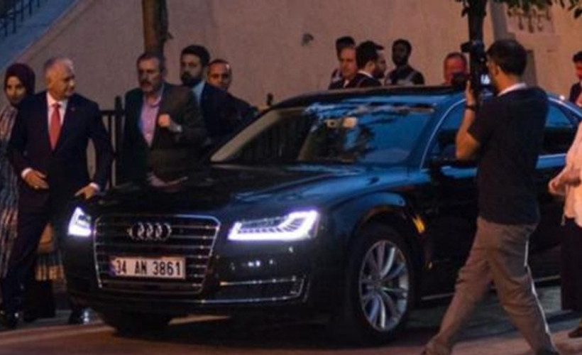 Yıldırım, seçim çalışmalarında devletin kiraladığı aracı kullanıyormuş