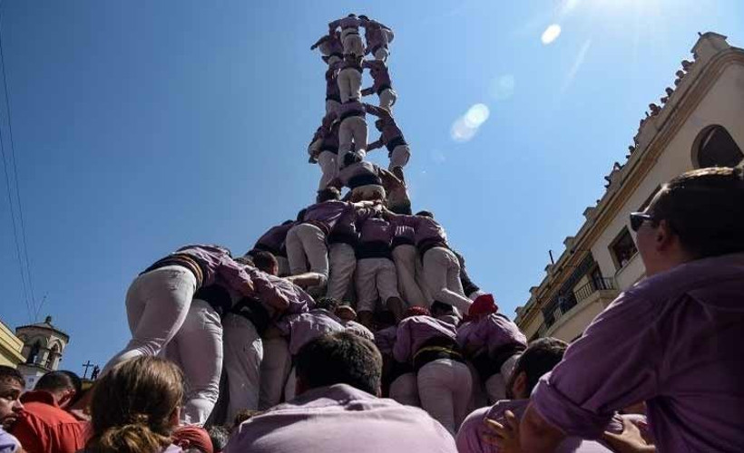 İspanya'da İnsan Kulesi Festivali düzenlendi