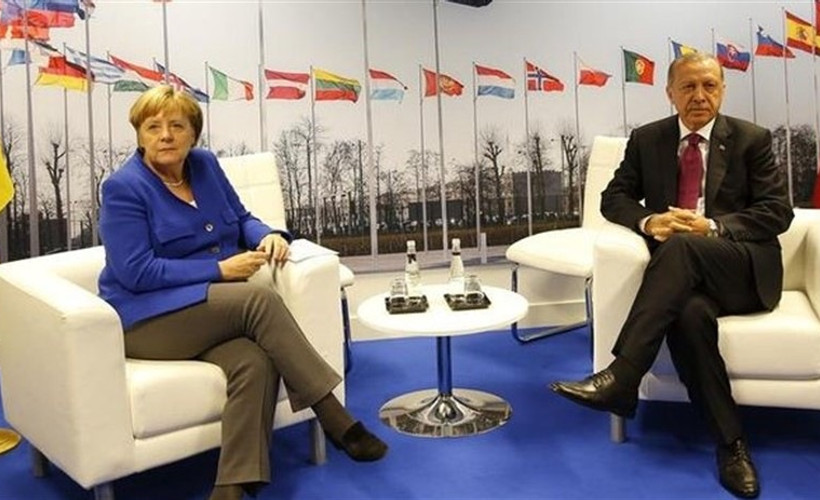 Erdoğan ile Merkel ABD'de görüştü