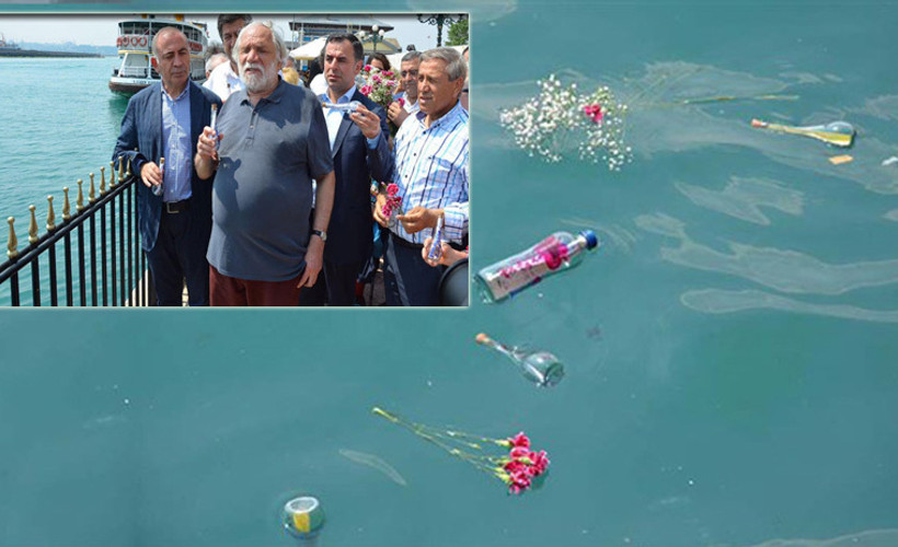 Özgürlük talebini denize bıraktılar