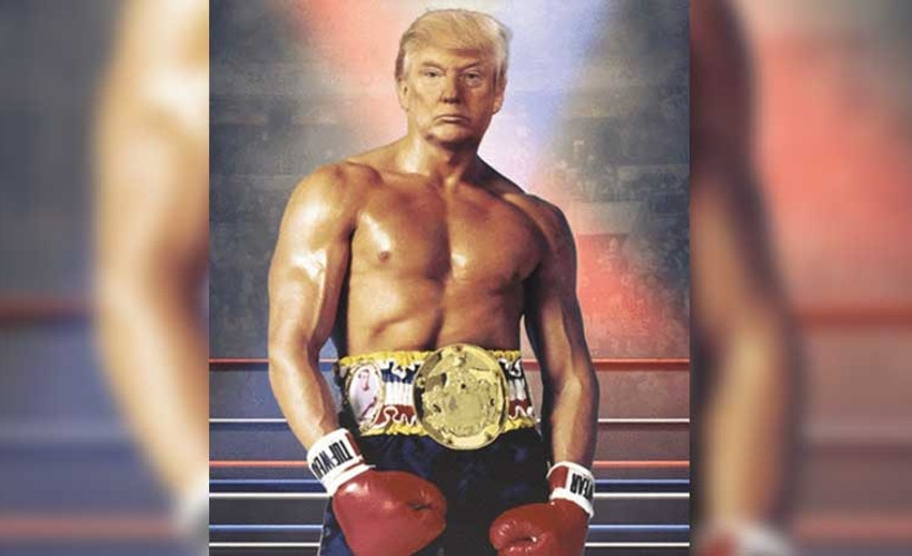 Trump fotomontajla 'Rocky' oldu
