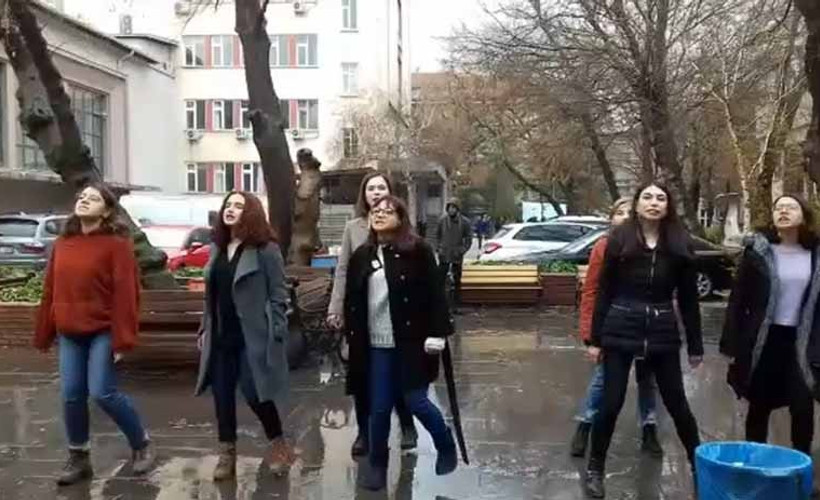 Cebeci’de Las Tesis dansı: TGB hedef gösterdi, polis gözaltına aldı