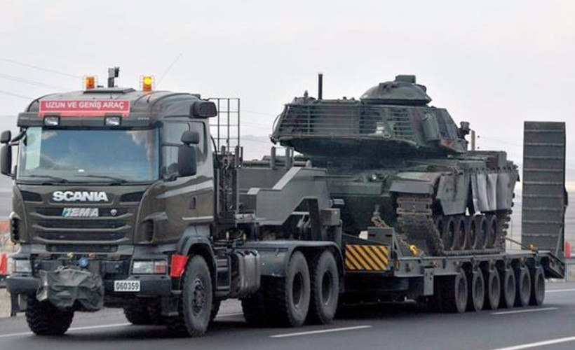 Sınır karakollarına tank sevkiyatı