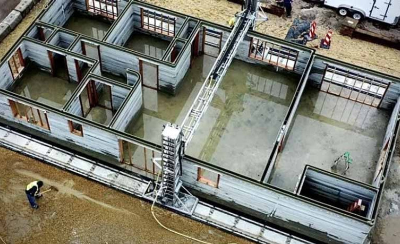 3D Yazıcıyla 48 saatte bir ev inşa edildi