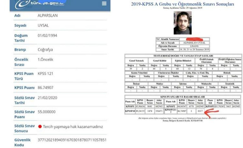 KPSS birincisini mülakatta elediler