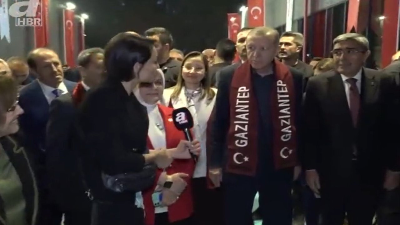 Erdoğan'dan A Haber muhabirine: Ayak yapma!