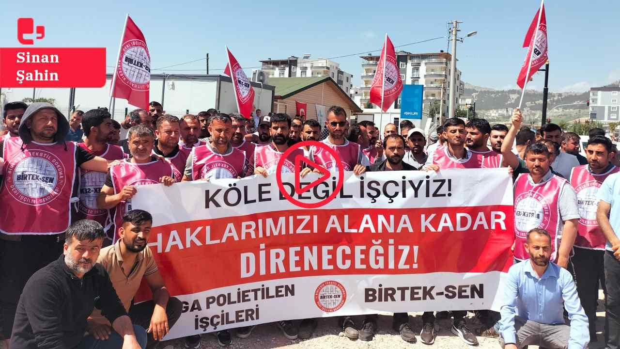 Mega Polietilen direnişi 12. gününde: 'Sahtekarlık yapan patrona dur deyin'