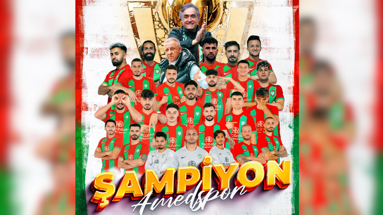 Amedspor'dan şampiyonluk paylaşımları