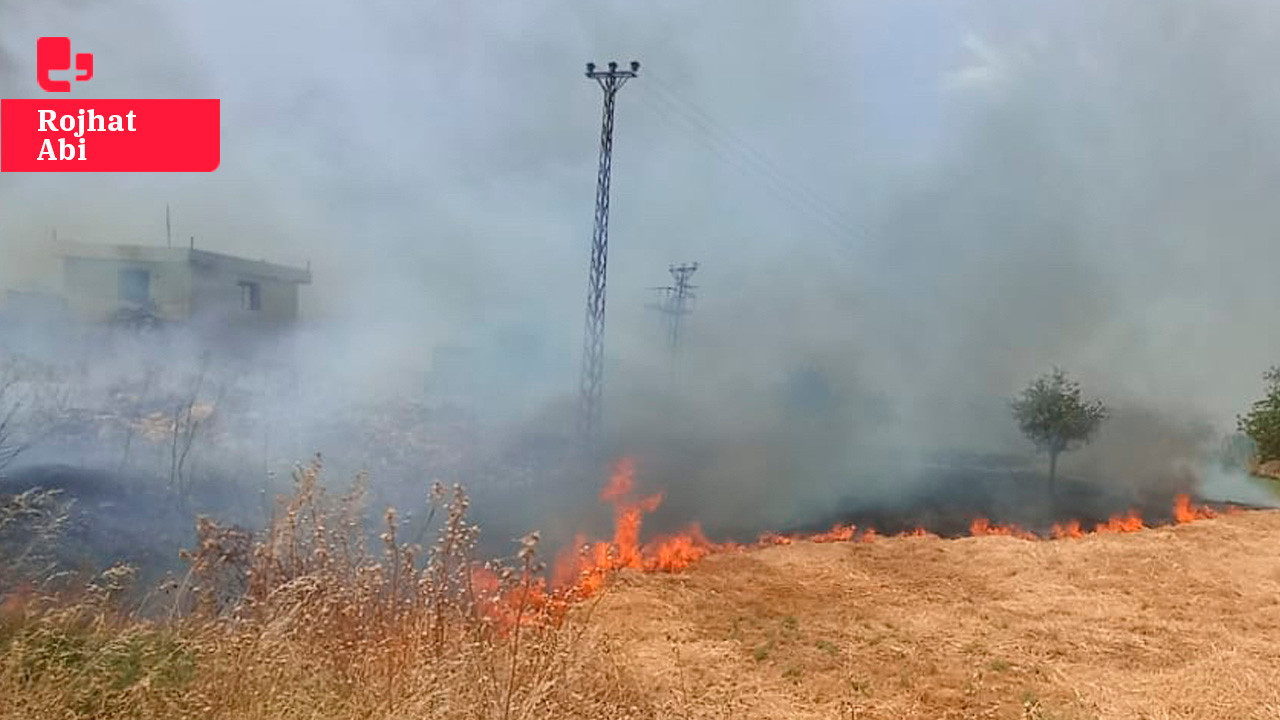 Diyarbakır'ın Çınar ilçesinde tekrar yangın çıktı