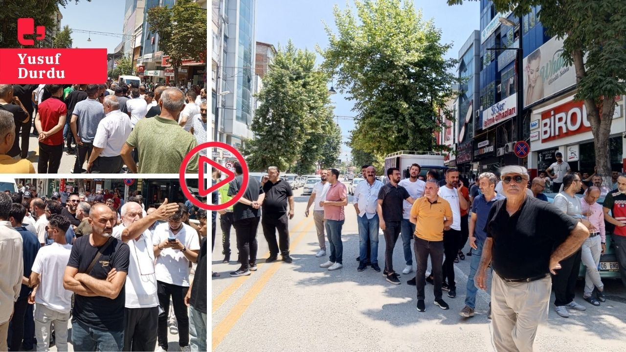 Malatya'da esnaftan rezerv alan protestosu: 'Ey Murat Kurum sen bunun hakkını ödeyemezsin'