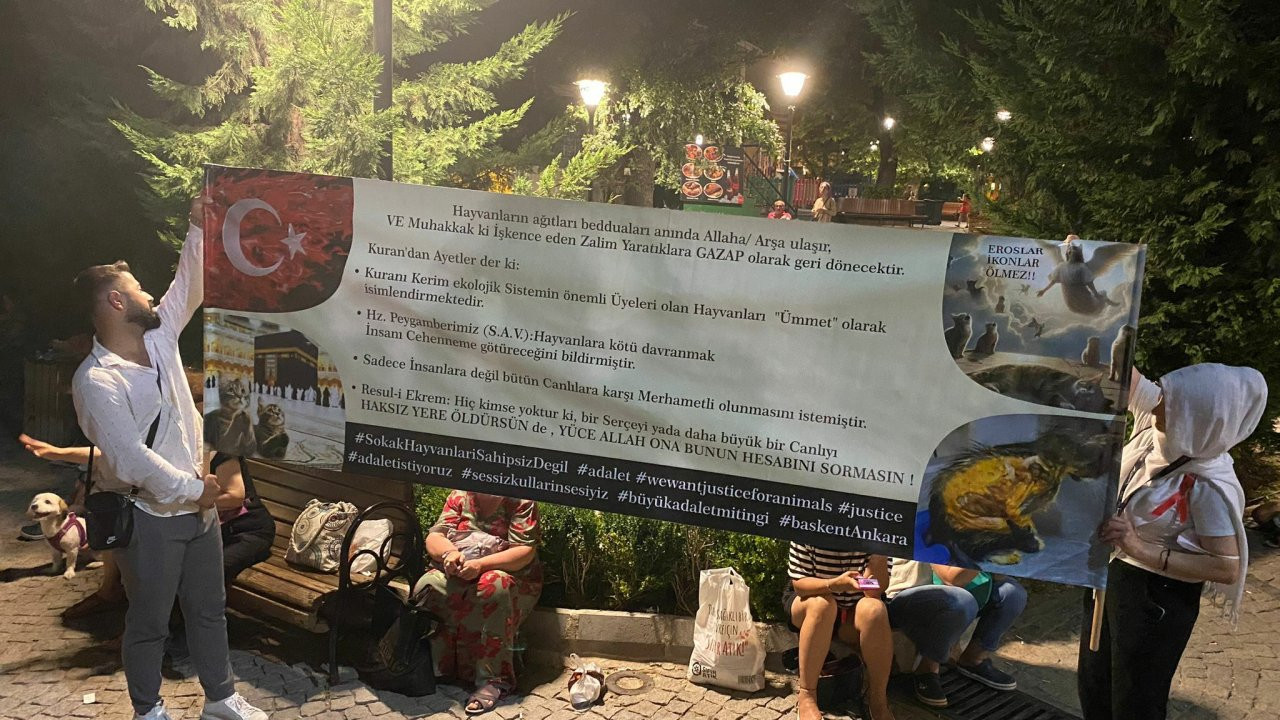 Meclis'te Komisyon çalışmaları sürerken, Kuğulu Park'ta protesto: 'Çek, çek, yasayı çek'