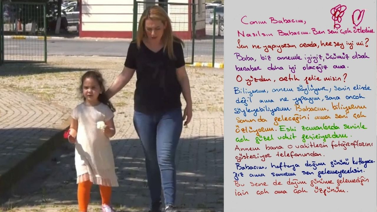 Vera'dan doğum gününde babası Tayfun Kahraman'a mektup: 'Bu sene de doğum günüme gelemediğin için çok ama çok üzgünüm'