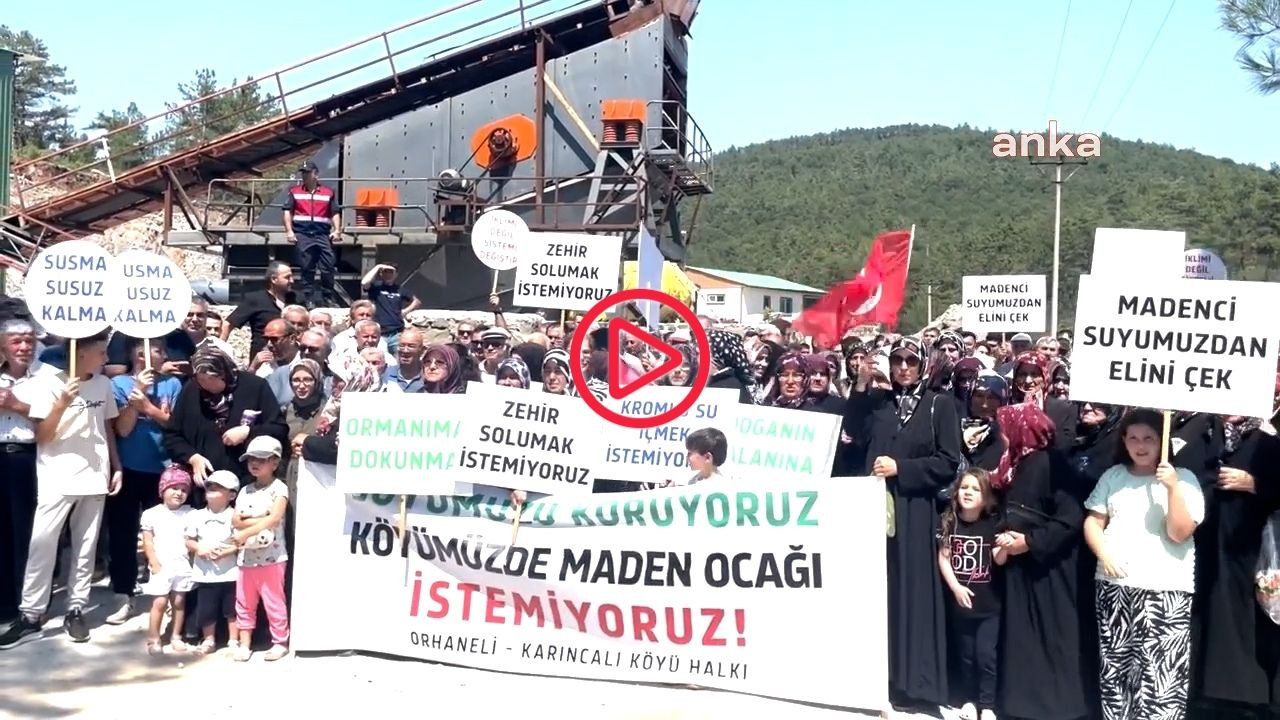 Bursa'da krom madeni fabrikası protesto edildi: Tesis ÇED raporundan muaf tutulmuş