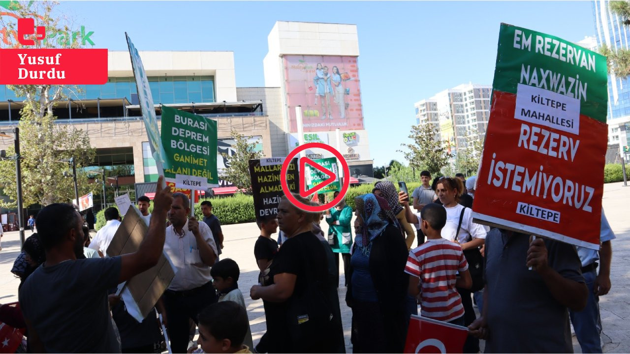 Malatya'da rezerv alan protestosu: 'Konteynerlerde kalıp, yeniden bir borçlanmak istemiyoruz'