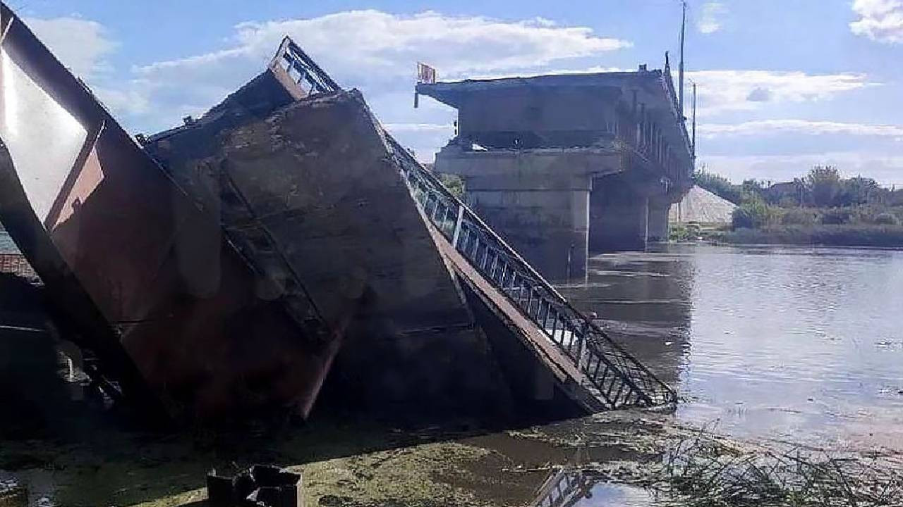 Rusya'nın Kursk bölgesinde kara operasyonu yürüten Ukrayna, kilit önemde bir köprüyü yıktı