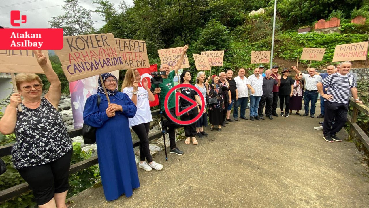 Arhavi'de madene karşı büyük yürüyüş: 'Cengiz seni toprak bile kabul etmez'