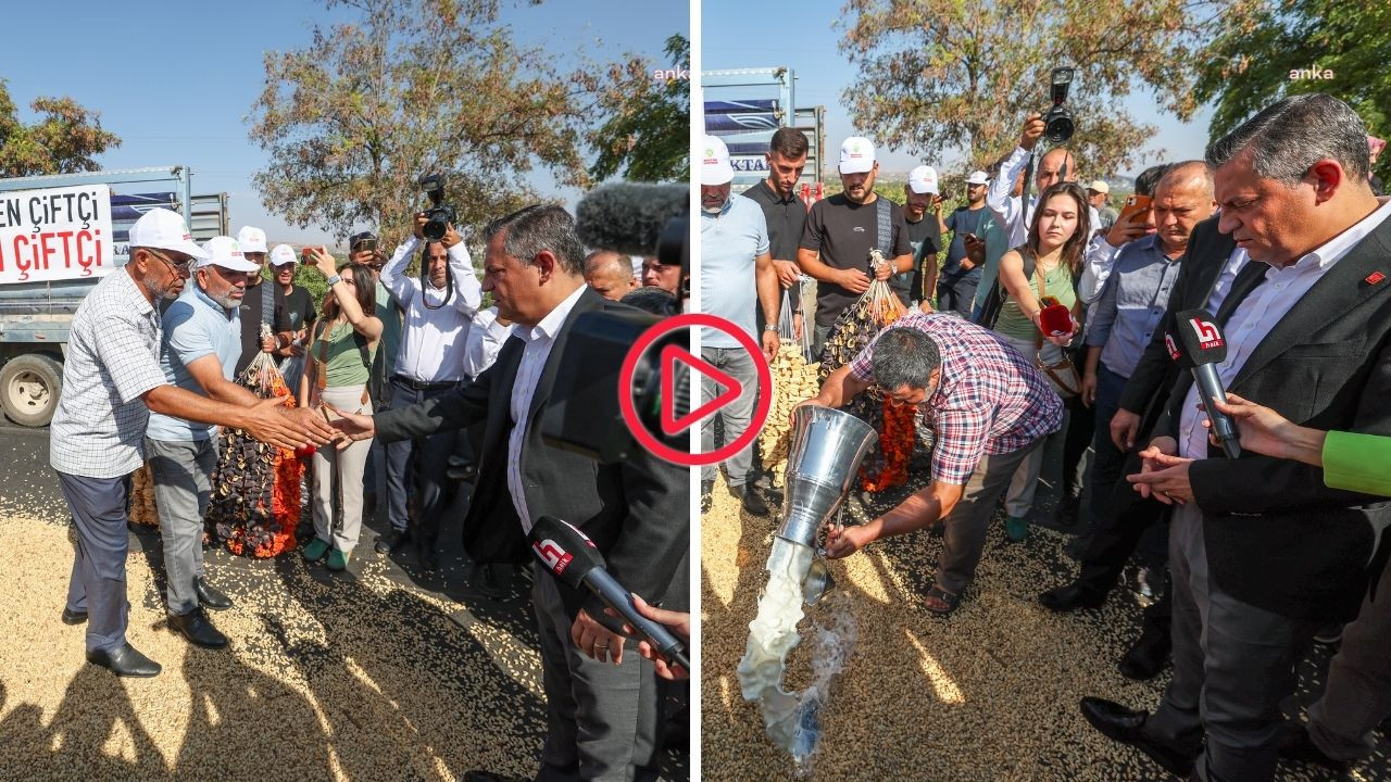 Antep'te fıstık üreticilerine Özel'den mesaj: Sağduyu ile olmuyor, sol duyuyla çözeceğiz