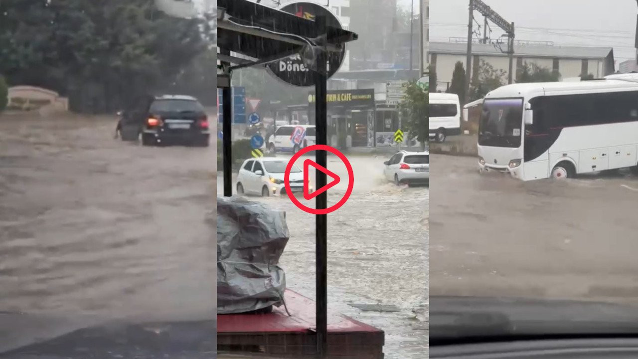 İstanbul'da sağanak Tuzla'yı vurdu