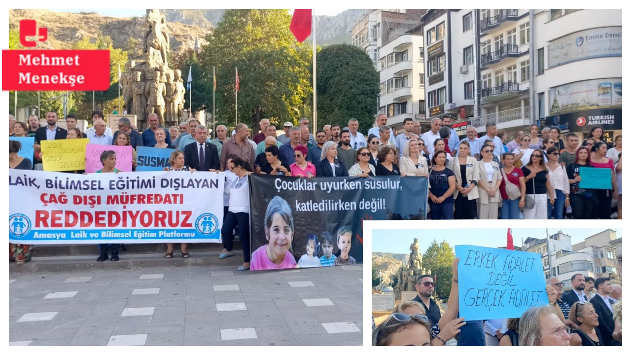 Amasya'da Narin Güran için protesto: 'Bir kereden bir şey olmaz' diyen zihniyet öldürdü