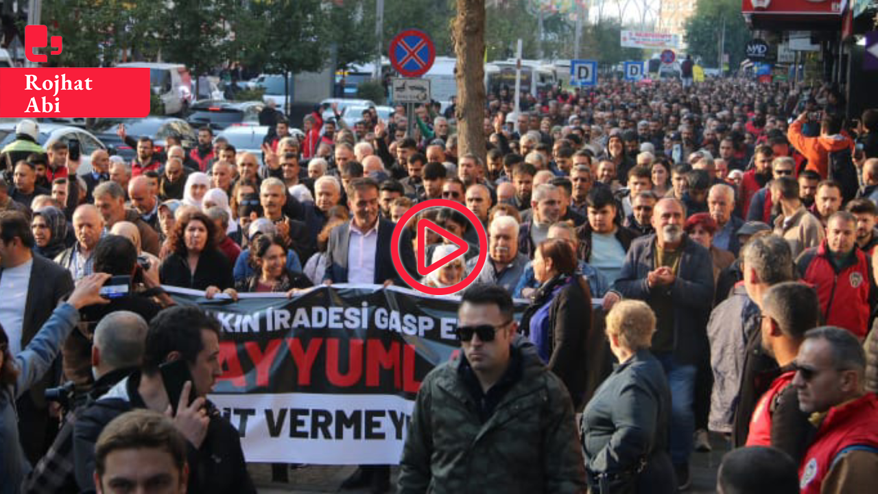 Diyarbakır'da kayyımlara karşı yürüyüş