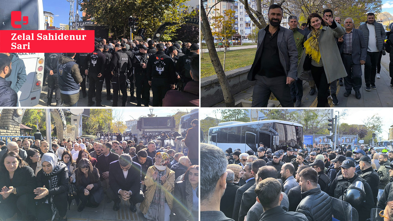 DEM Parti Van'da kayyım politikasını protesto etti