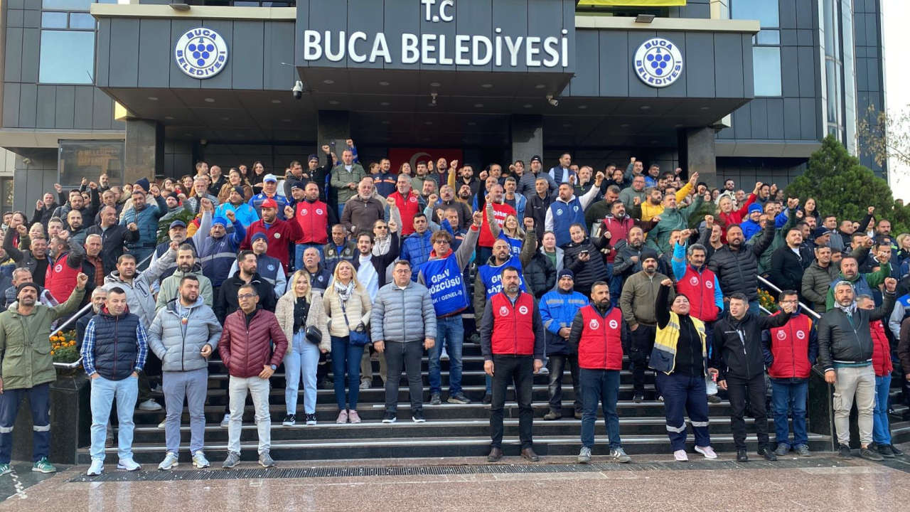 Buca'da işçilerden Genel İş'e tepki: 'Haberimiz olmadan sözleşme imzalandı'