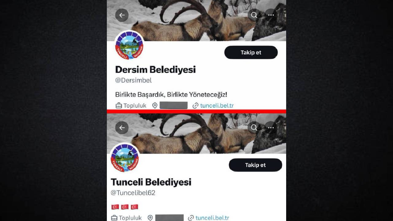 Kayyım X'te Dersim’i Tunceli ile değiştirdi