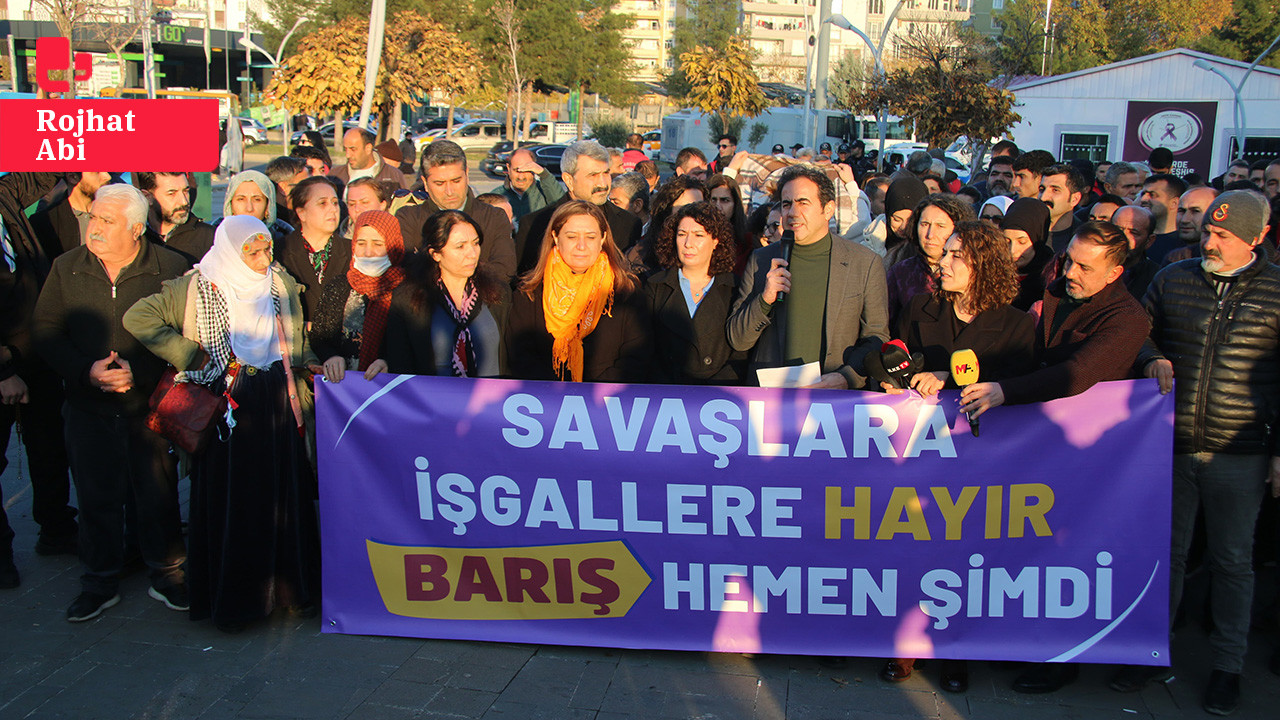 Diyarbakır'dan Rojava için dayanışma çağrısı: 'Kürt halkı saldırılara sessiz kalmayacak'